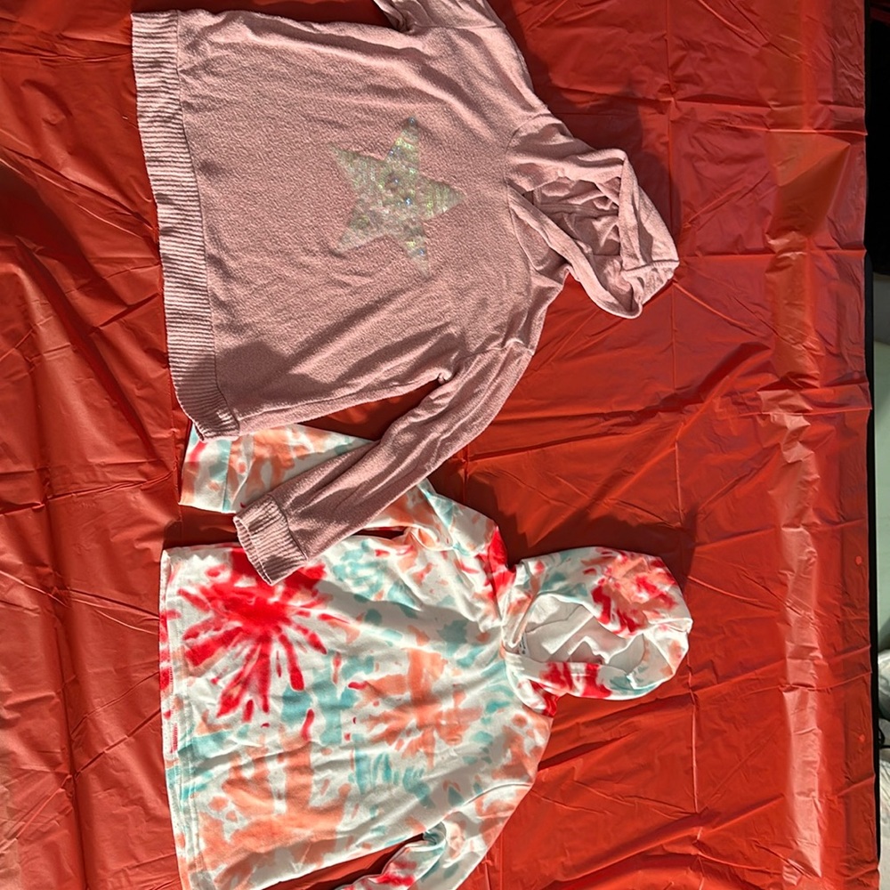 2 Girls Hoodies Size Medium